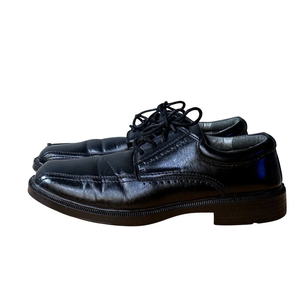 Deer Stags 902‎ Mens Black Leather Dress Shoes  Size 11M Williamsburg